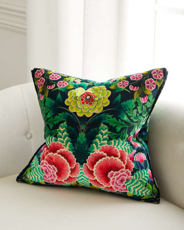 Brocart Decoratif Velours Cushion,